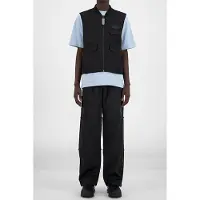 Daily Paper Black Husam Vest Talla: S | Chaquetas Outlet | Unisex | Negro
