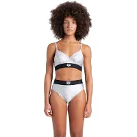 Arena Women's Bicolore Elastic Brassiere Silver Talla: XS | Bikinis Outlet | Mujer | Gris