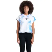 Arena Women's Hooded Sleeveless Sweat Mph Cyan Multi Tie&dye Talla: M | Sudaderas con Capucha Outlet | Mujer | Verde