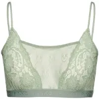 Pinko Brigida Bra Pizzo Indemagliato Jacquard C/logo Ambient Green Talla: XS | Brasieres Outlet | Mujer | Verde