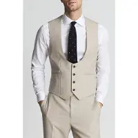 Reiss Fine Waistcoat Stone Waistcoats Talla: 38 | Trajes Outlet | Hombre