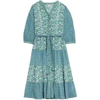 White Stuff Mabel Mixed Printed Dre Teal Printed Talla: 22 REGULAR | Blusón Outlet | Mujer | Cian