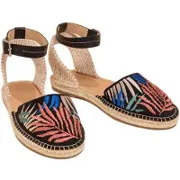 White Stuff Honeysuckle Leaf Espadrille Black Talla: 3 | Alpargatas Outlet | Mujer | Negro