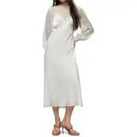AllSaints Bailey Dress Off White Talla: 44 | Vestidos Midi Outlet | Mujer | Blanco