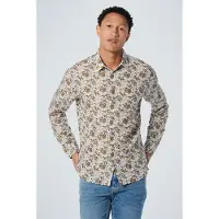 No-excess Shirt Allover Printed With Linen Offwhite Talla: XXL | Camisas Casuales Outlet | Hombre | Blanco