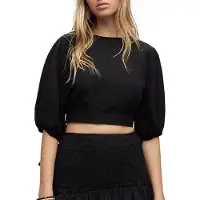 AllSaints Asta Top Black Talla: 34 | Camisetas de Seda Outlet | Mujer | Negro