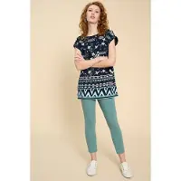 White Stuff Carrie Tunic Navy Printed Talla: 12 | Blusas Outlet | Mujer | Azul