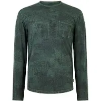 John Varvatos Atkins Ls Chipped Wall Printed Burnout C Dried Sage Talla: S | Manga Larga Outlet | Hombre | Verde
