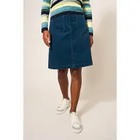 White Stuff Melody Cord Skirt Dark Teal Talla: 18 | Mini Faldas Outlet | Mujer | Cian