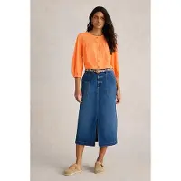 White Stuff Daniella Shirred Top Mid Orange Talla: 8 | Blusas Outlet | Mujer | Naranja