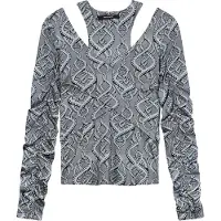 Daily Paper Lindsay Top Grey Talla: XL | Manga Larga Outlet | Mujer | Gris