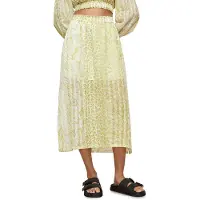 AllSaints Clara Noche Skirt Lime Green Talla: 44 | Faldas Midi Outlet | Mujer | Verde