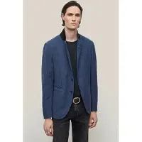 John Varvatos Slim Fit Notch Lapel Jacket W/ Hook And Cadet Blue Talla: 56 | Blazers Outlet | Hombre | Azul