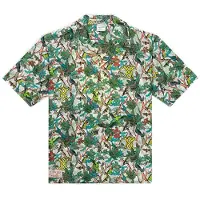 Daily Paper Light Green Yellow Povan Shirt Green/black/yellow Talla: S | Camisas Casuales Outlet | Hombre | Verde