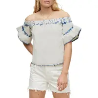 AllSaints Adela Top Bleach White Talla: 44 | Blusas Outlet | Mujer | Blanco