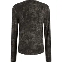 John Varvatos Atkins Ls Chipped Wall Printed Burnout C Med Grey Talla: XL | Manga Larga Outlet | Hombre | Gris