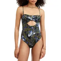 AllSaints Tatum Swimsuit Batu Khaki Green Talla: XS | Bañadores Outlet | Mujer | Marrón