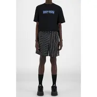 Daily Paper Black Striped Hori Shorts Talla: S | Pantalones Cortos Outlet | Unisex | Negro