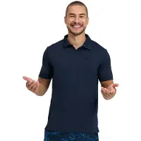 Arena Men's Poloshirt Solid Navy-aqua Talla: S | Polos Outlet | Hombre | Azul
