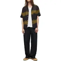 AllSaints Disarm Ss Shirt Jet Black Talla: XS | Camisas Casuales Outlet | Hombre | Negro