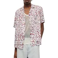 AllSaints Leado Ss Shirt Cala White Talla: XL | Camisas Casuales Outlet | Hombre | Blanco