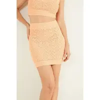 Guess Marciano By Magdalena Sweater Soft Mini Skirt Peach Talla: XL | Mini Faldas Outlet | Mujer | Naranja