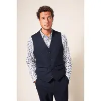 White Stuff Heath Waistcoat Dark Navy Talla: 38 | Trajes Outlet | Hombre | Azul