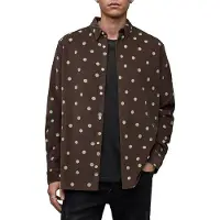 AllSaints Ocular Ls Shirt Red Talla: XS | Camisas Casuales Outlet | Hombre | Rojo