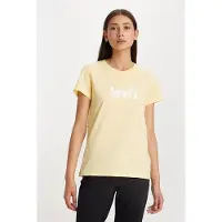 Levi's The T-shirt Beige Talla: S | Camisetas de Seda Outlet | Mujer | Marrón