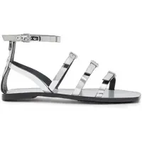 AllSaints Lore Sandal Mirror Silver Talla: 41 | Chancletas Outlet | Mujer | Gris