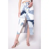Pinko Colorado 1 Gonna Pj678 Twill R White/blue Talla: 38 | Faldas Vaqueras Outlet | Mujer | Blanco