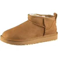 Ugg para mujer. 1116109 Botines de piel Classic Ultra Mini marrón (39), Plano, Casual, outlet 2026.