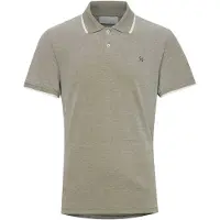 Casual Friday Camiseta 'Tristan' oliva / blanco