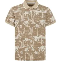 Blend Camiseta 'Polo' beige / blanco