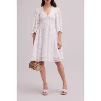 Anne Fontaine Estival White Talla: 38 | Vestidos Midi Outlet | Mujer | Blanco