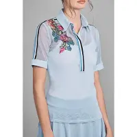 Anne Fontaine Vaas-p20 Sky Blue Talla: 38 | Polos Outlet | Mujer | Azul