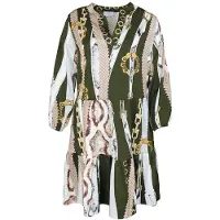Mucho Gusto Dress San Rafael Green Belts And Chains Talla: XS | Mini Vestidos Outlet | Mujer | Verde