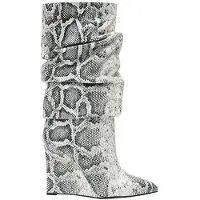 Marcell von Berlin Python-embossed Wedge Boots White Snake Talla: 36 | Botas Outlet | Mujer | Blanco