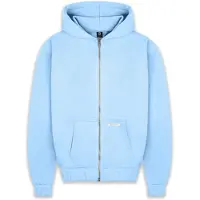 Dropsize Sudadera con cremallera azul claro