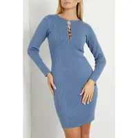Guess Marciano GUESS Eco Ls Alphabet Charm Melissa Drs Nordic Sea Talla: XS | Mini Vestidos Outlet | Mujer