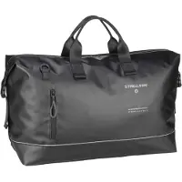 Strellson Bolsa de fin de semana negro / blanco