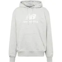 New Balance Sudadera 'ESSENTIALS' gris claro / blanco