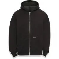 Dropsize Sudadera con cremallera negro / offwhite