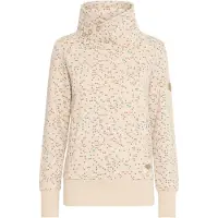 Oxmo Sudadera 'Beatanette' beige claro / azul / marrón