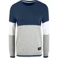 Oxmo Sudadera 'Omaya' azul / gris / blanco