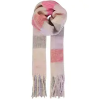 Oxmo Chal 'Vivi' beige / gris / lila / rojo cereza
