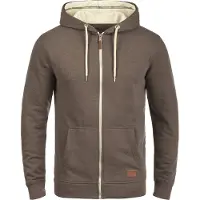 Blend Sudadera con cremallera 'Hulker' crema / marrón