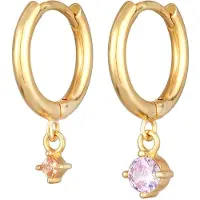 Elli Pendientes oro / rosa