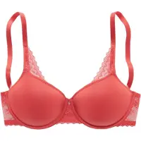 LASCANA Sujetador reductor rojo sangre