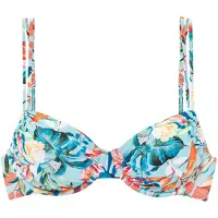 Venice beach Top de bikini 'Wire-Top Caru ' beige / azul claro / naranja